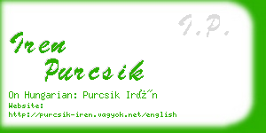 iren purcsik business card